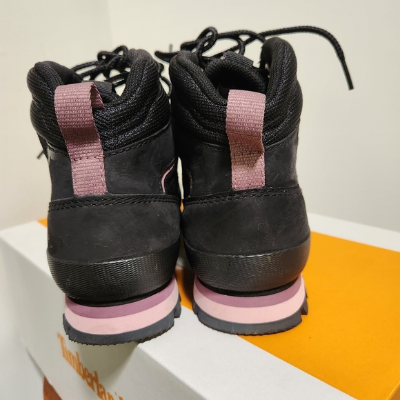 TIMBERLAND EURO HIKER WATERPROOF MID HIKER BLACK NUBUCK WOMENS 7 M WITH BOX - Picture 8 of 16